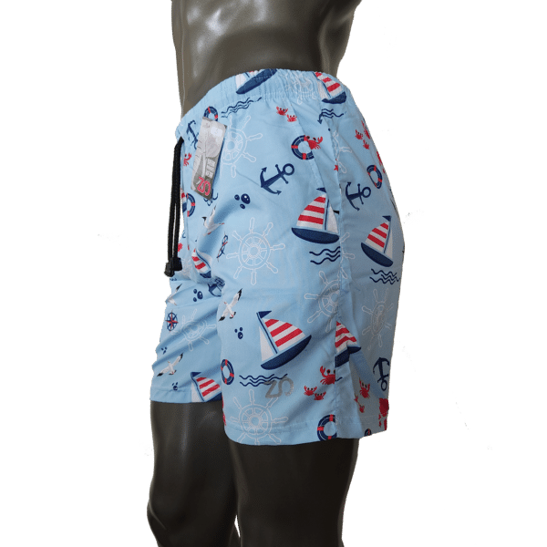 Pantaloneta ZO Estampada - Gaviotas y barcos