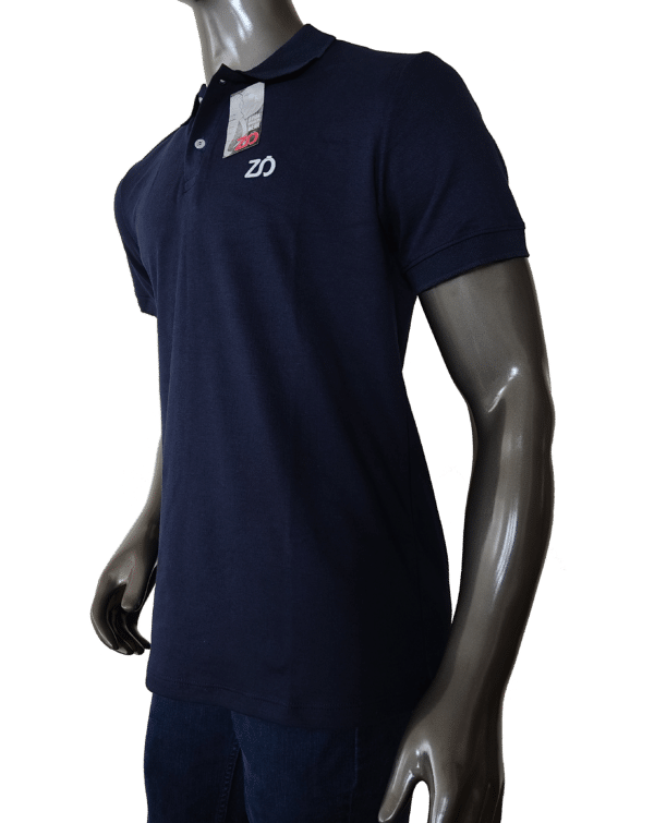 Camiseta Polo ZO - PQ104 Azul Oscuro - Imagen 2