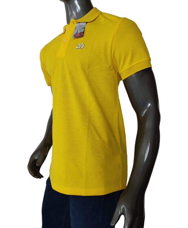 Camiseta Polo ZO - PQ105 Amarilla - Imagen 2