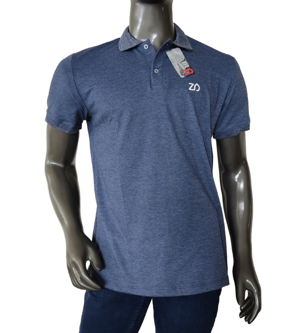 Camiseta Polo ZO - PQ113 Azul Jaspe